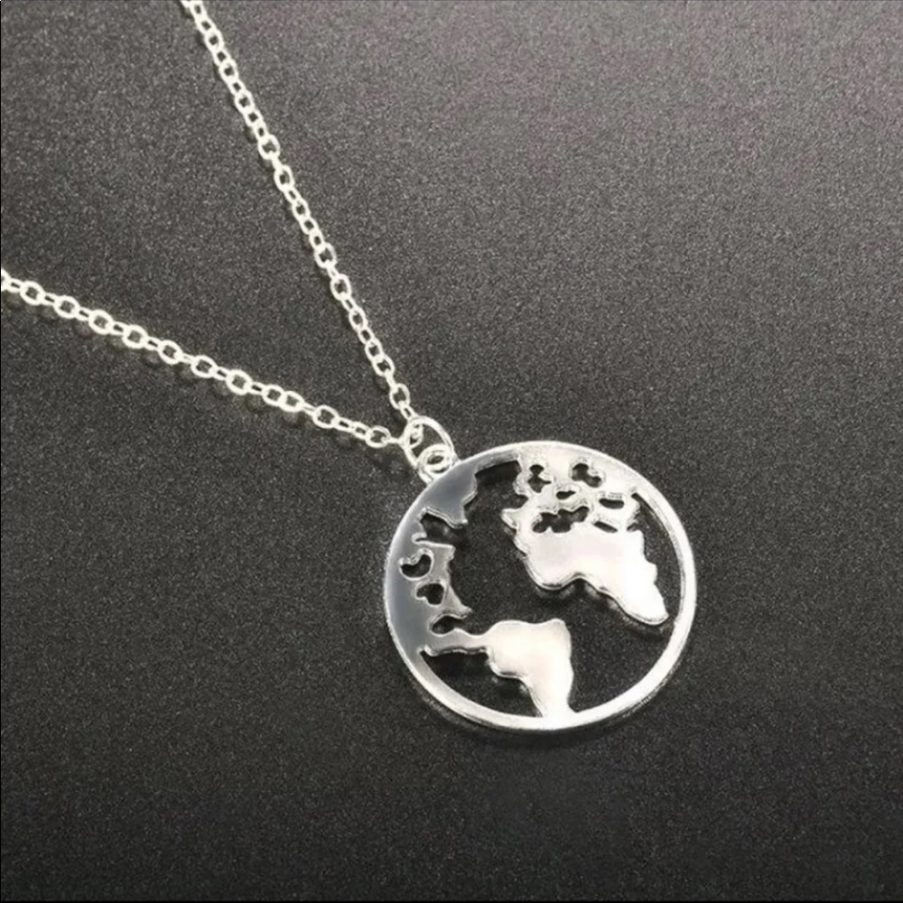 Silver Globe Necklace